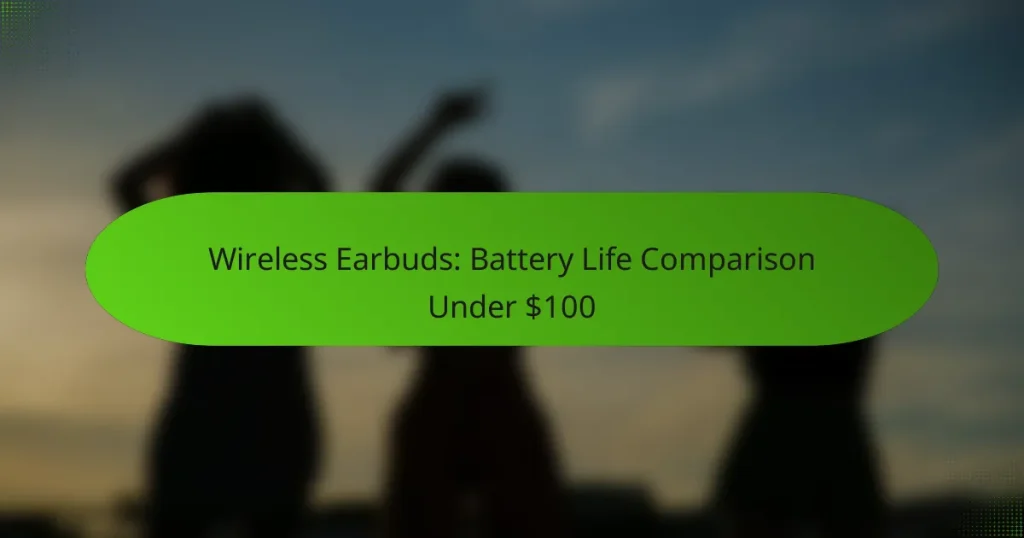 Wireless Earbuds: Battery Life Comparison Under $100