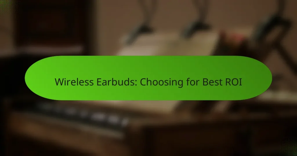 Wireless Earbuds: Choosing for Best ROI