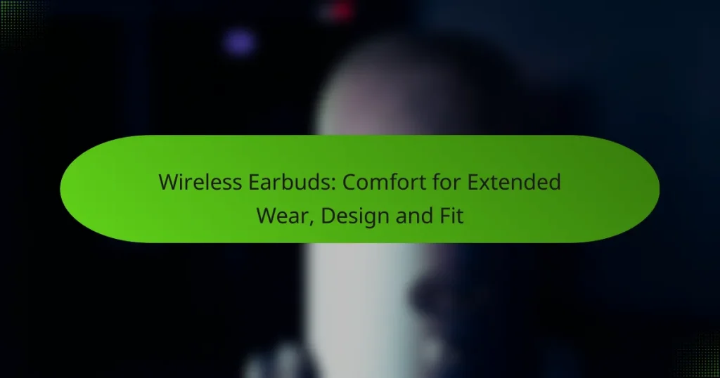 Wireless Earbuds: Comfort for Extended Wear, Design and Fit